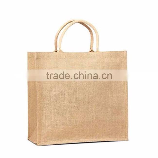Hot sale recyclable durable lovely jute shopping bags wholesale