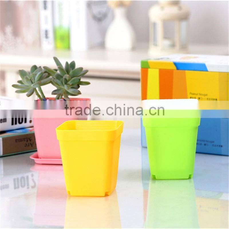 small square plastic flower pot injection mould