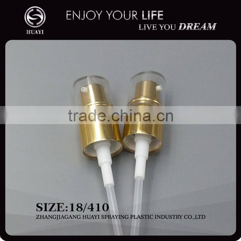 18mm golden aluminum lotion spray pump