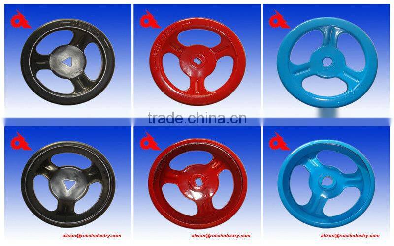 Custom metal stamping blue steel handwheel made in China