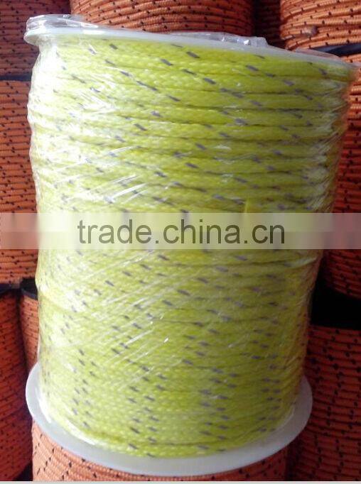 pp braid rope with reflective strips