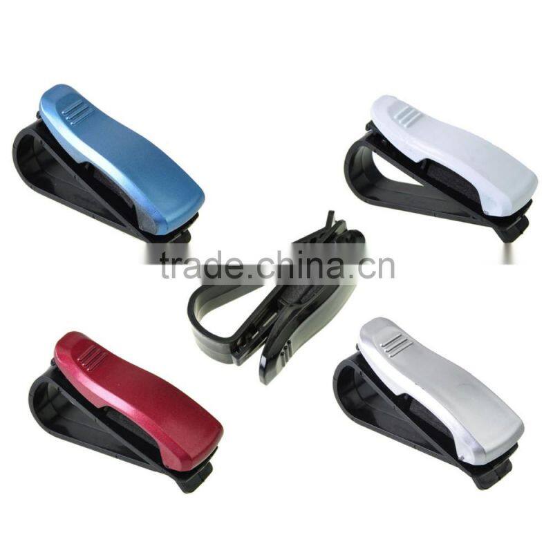 2016 ABS Portable Clips Car Vehicle Sun Visor Sunglasses Eyeglasses Glasses Ticket Holder Clip
