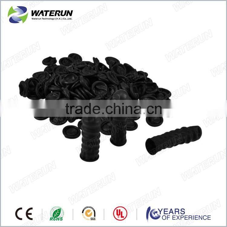 latex finger cot,black ESD finger cot