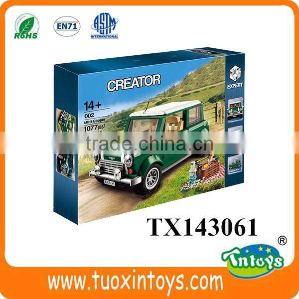 mini cooper block educational toys for kids (1077pcs)