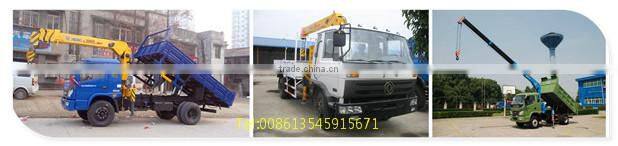 5-10tons knuckle crane, truck with hiab, lorry crane