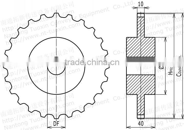 5935MTW Injection Moulded Classic Sprocket