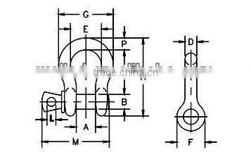 Bow Type Anchor G209 Shackle