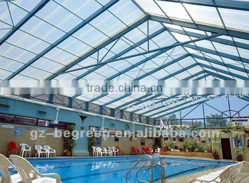 Polycarbonate milk white triple wall hollow sheet for greenhouse