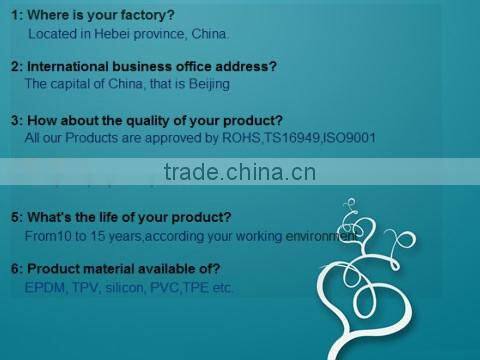 China Sound absorbing rubber seal strips