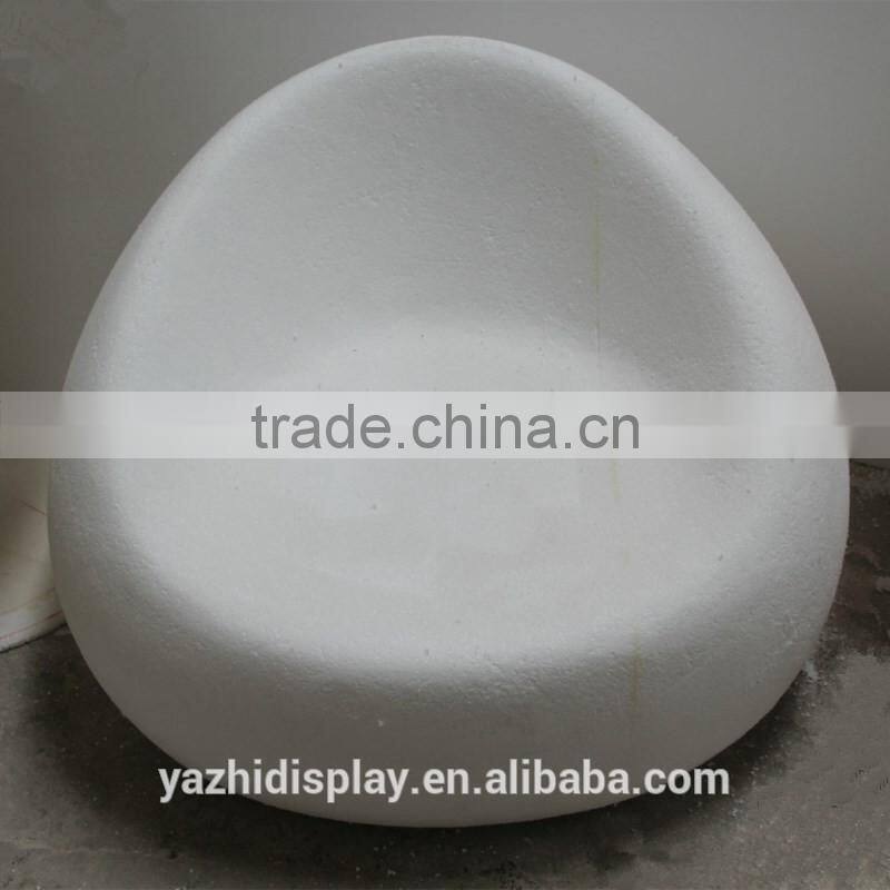 European style relaxing fiberglass material half ball Chair