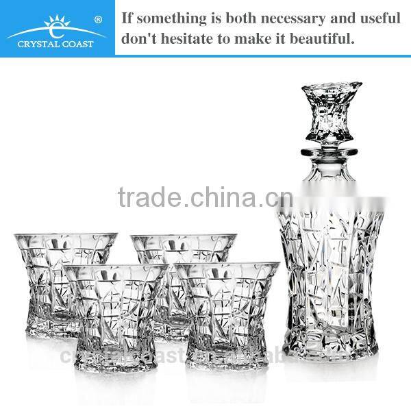 crystal whiskey decanter; ice wine decanter; pewter wine decanter