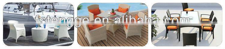 Round Wicker furniture/ Poly rattan dining set