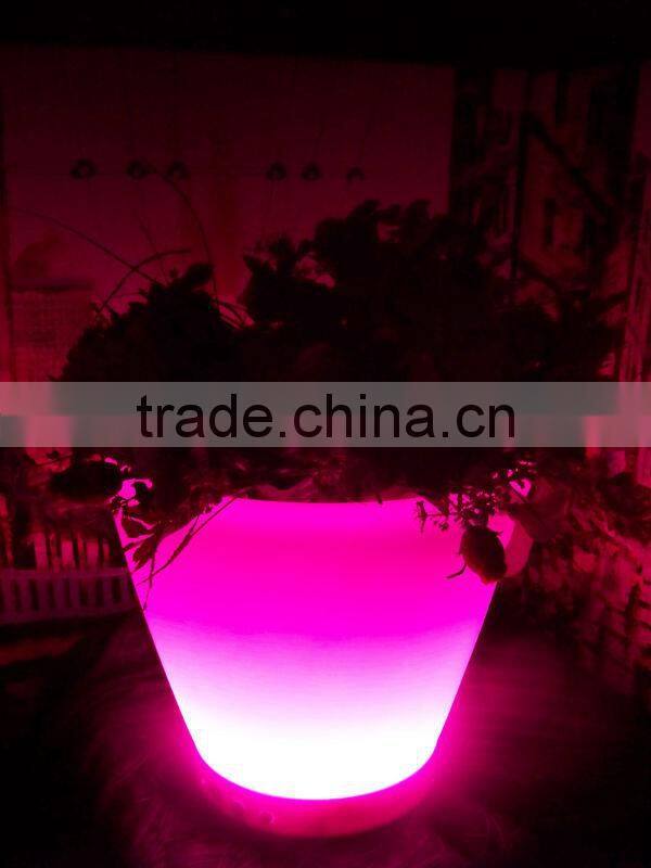 Fashionable rechargable led flower pot/Led round flower pot/Small led flower pot