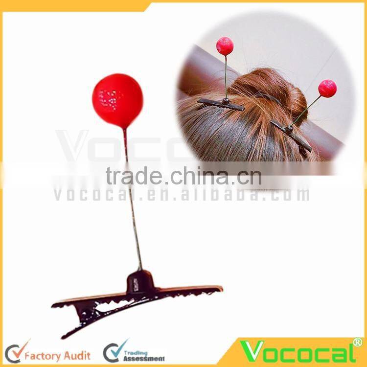 6 Pcs Plastic Cherry Hair Pin Accessory Clip Hairpin for Kid Girl Women