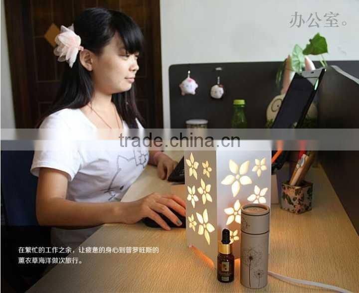 High-grade hollow carved lamp Household carved aromatherapy decorate table lamp essential oil table lamp
