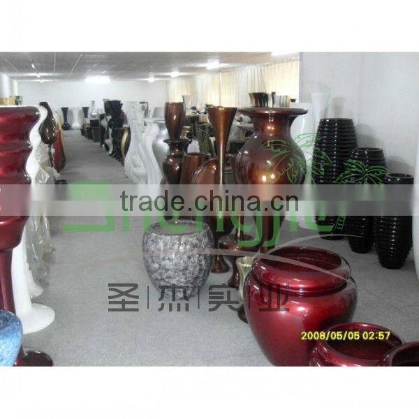 SJLJ013206 Guandong factory wholesale fiberglass flower pots / plant pot / quality garden pot