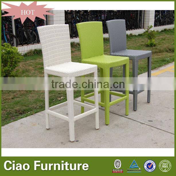 Outdoor used bar furniture rattan bar stool