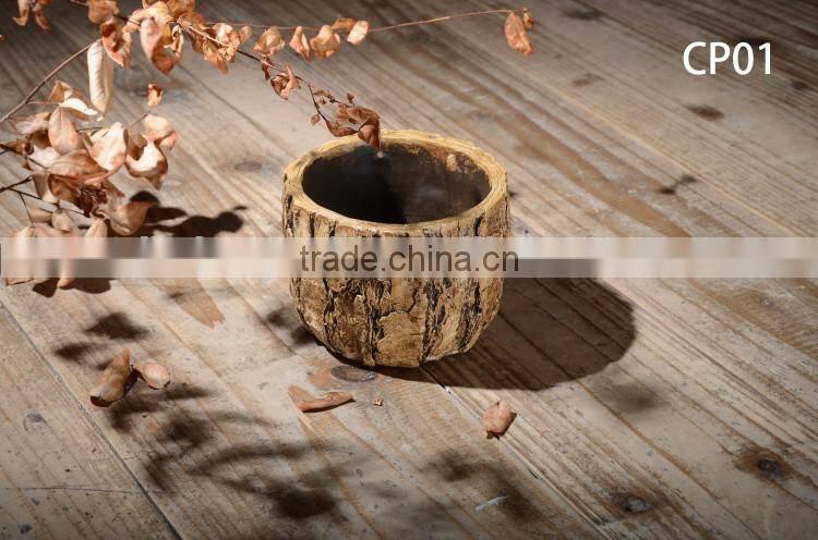 Hot sale small indoor cement indoor plant pot