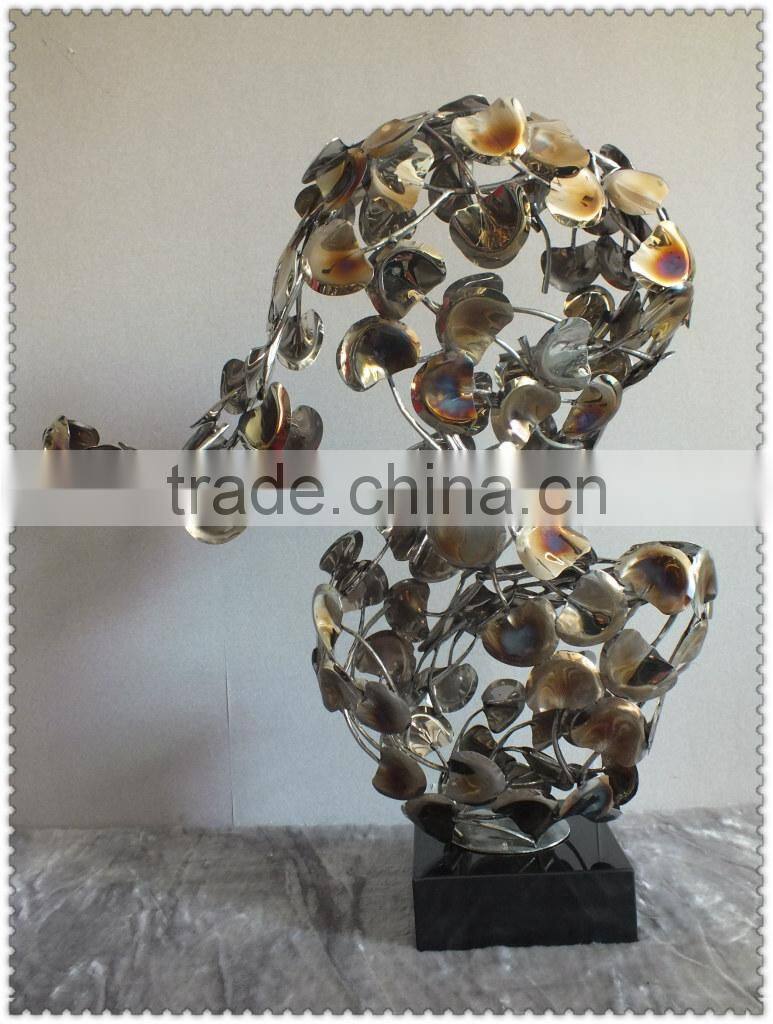 Hand Casting Decoration Stainless Steel Art Sculpture