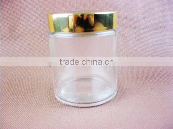 Glass jar with lid/storage jar