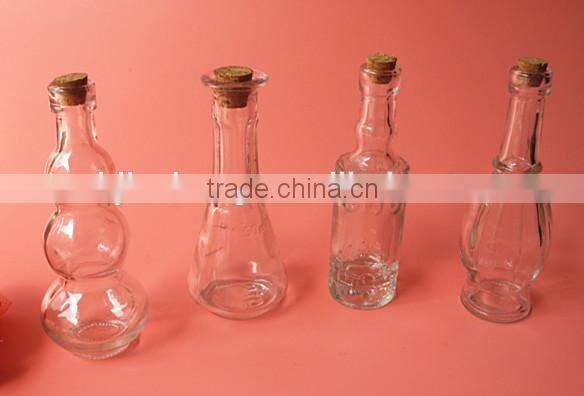 40ml cheap flint mini glass cork bottle