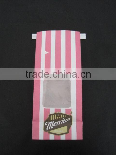 Stand up kraft paper coffee bean bag/PE laminated