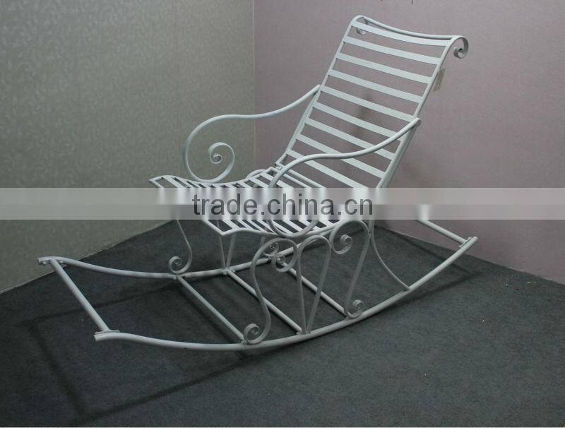 metal garden rocking chair