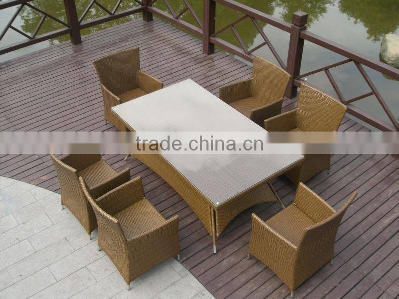 outdoor rattan furniture or garden wicker dining set, outdoor bar set, patio bar set