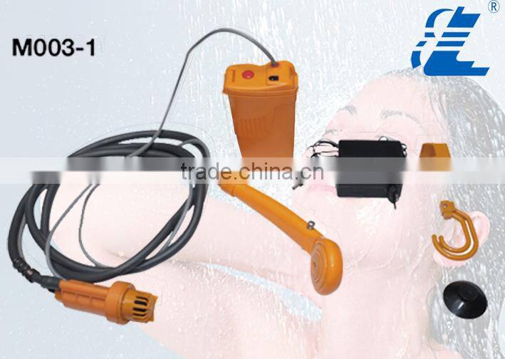Car shower set with rechargable battery