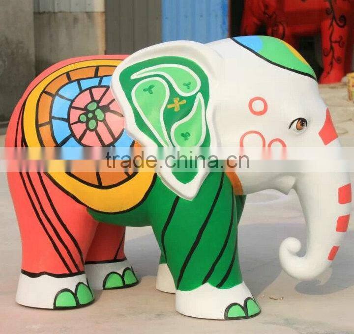 FRP display elephant sculpture