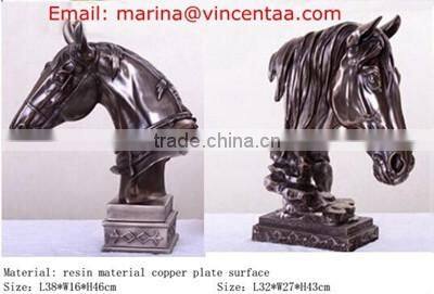 china supplier wholesale high quality fiberglass horse head statue