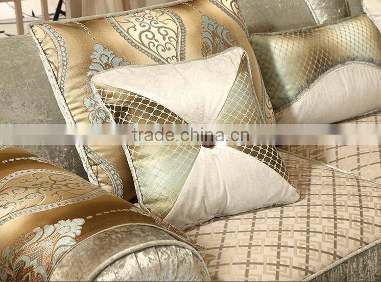 M007 French Upholstery fabric Wooden Sofa Set Furniture Chesterfield Sofa