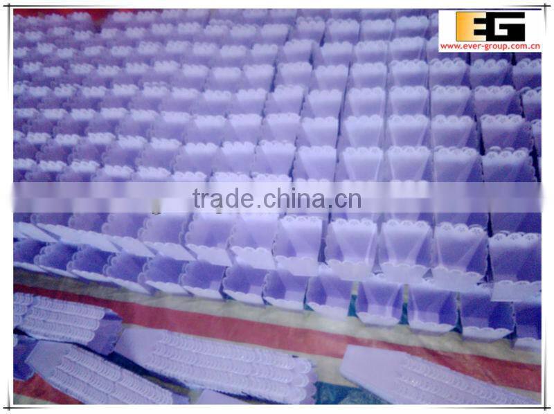 Galvanived tin sqaure shape plant pot