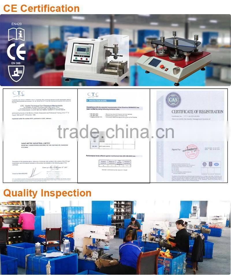 NMsafety Nylon and Hppe and Steel Fiber Palm Sandy Nitrile ANSI 6 Cut Resistant Mechanical Work Gloves