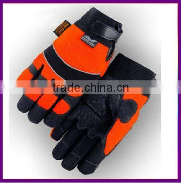 Half finger anti vibration mechanic glove for power tool ZMR336