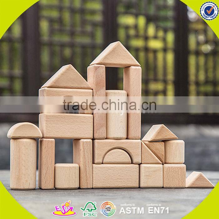 Wholesale hot wooden stacking puzzle blocks toy colorful wooden stacking puzzle blocks toy W13A017