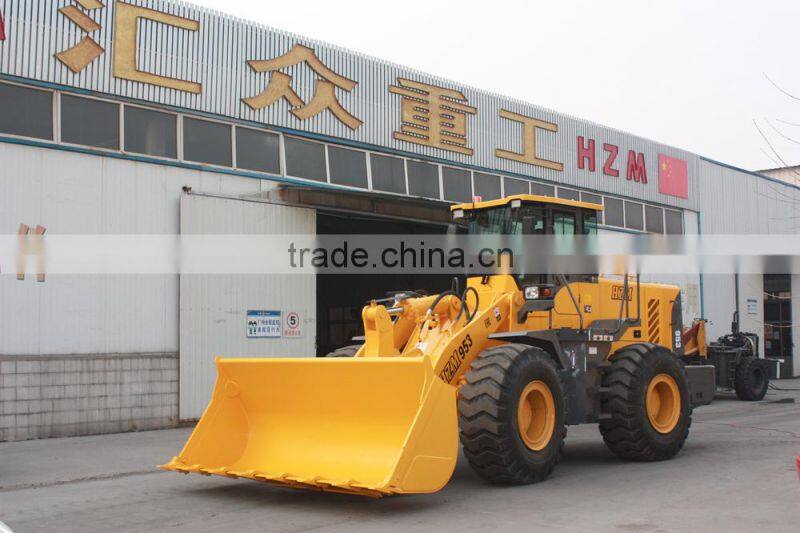 5ton wheel loader new HZM953 with CE