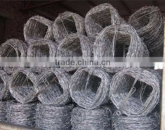 Color coated or Galvanized Barbed Iron Wire in Guangzhou supplier