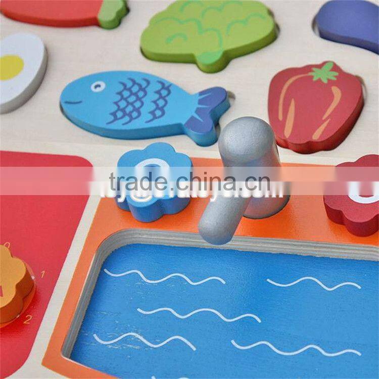 New design preschool play food wooden toy kitchen accessories for kids W10B187