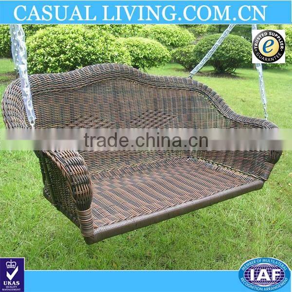 Resin Wicker Steel Chair Swing