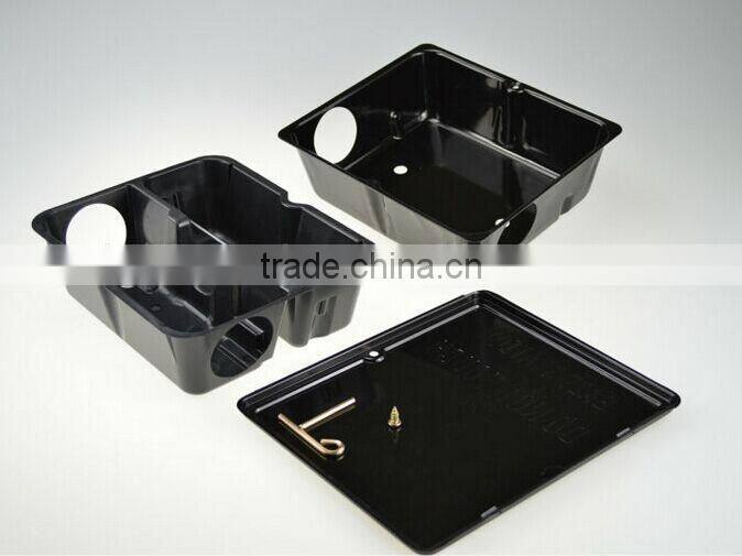 Black metal rodent bait station SX-5011
