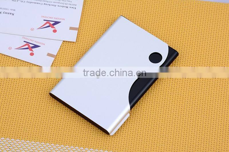 New arrival Silver Aluminum Business card Holder case Holder wholesale