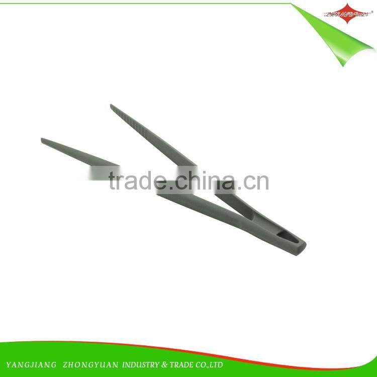 ZY-H3020 food grade Nylon tweezer shaped kitchen utensils food Tongs BBQ tong