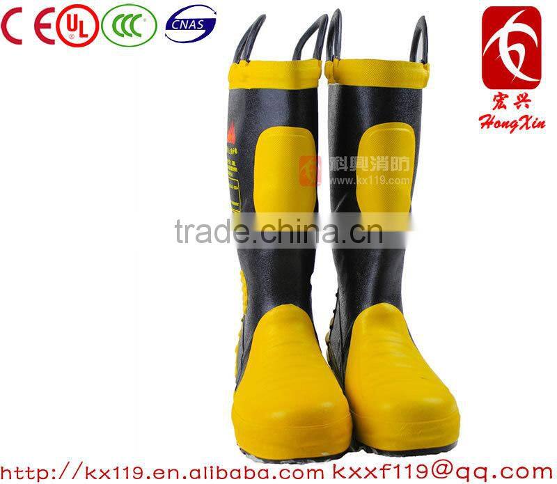 Factory direct sale Rubber material cheap lightweight Fire Rubber Boots for fire man