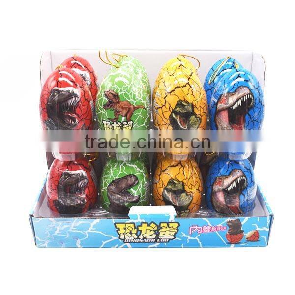 Chocolate Peanut Candy with Dinosaur Toys in Surprise Dinosaur Egg Toy Candy