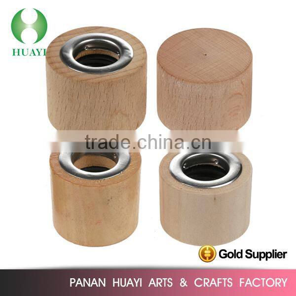 Natural color perfume wooden cap for glass bottle
