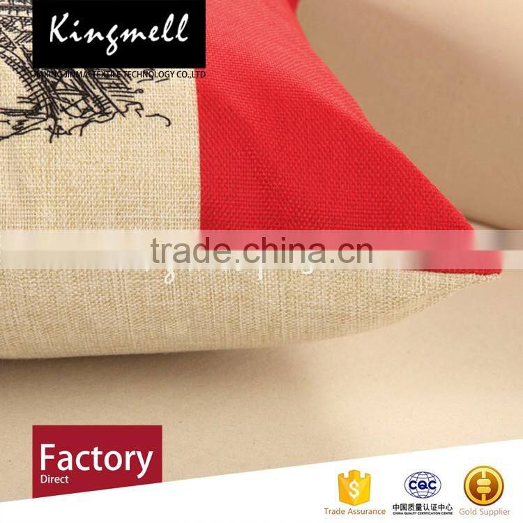 Custom digital printed sofa pillows and cushion back cushion