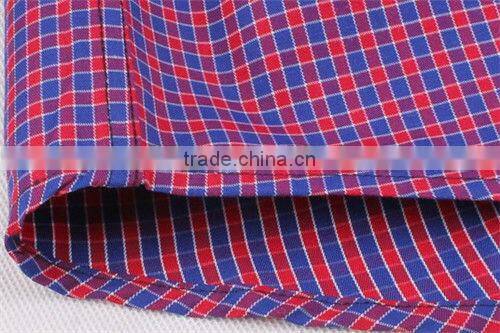 Slim fit shirt for man contrast button down collar checks shirts men