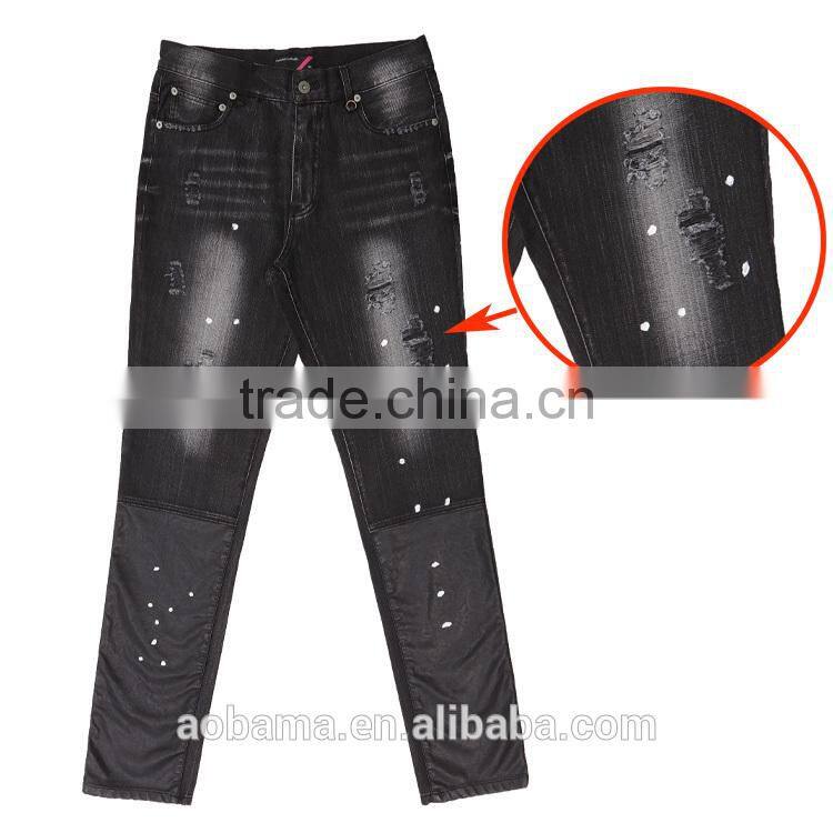 Custom Fashion Design 100% Denim Women Jeans Pants