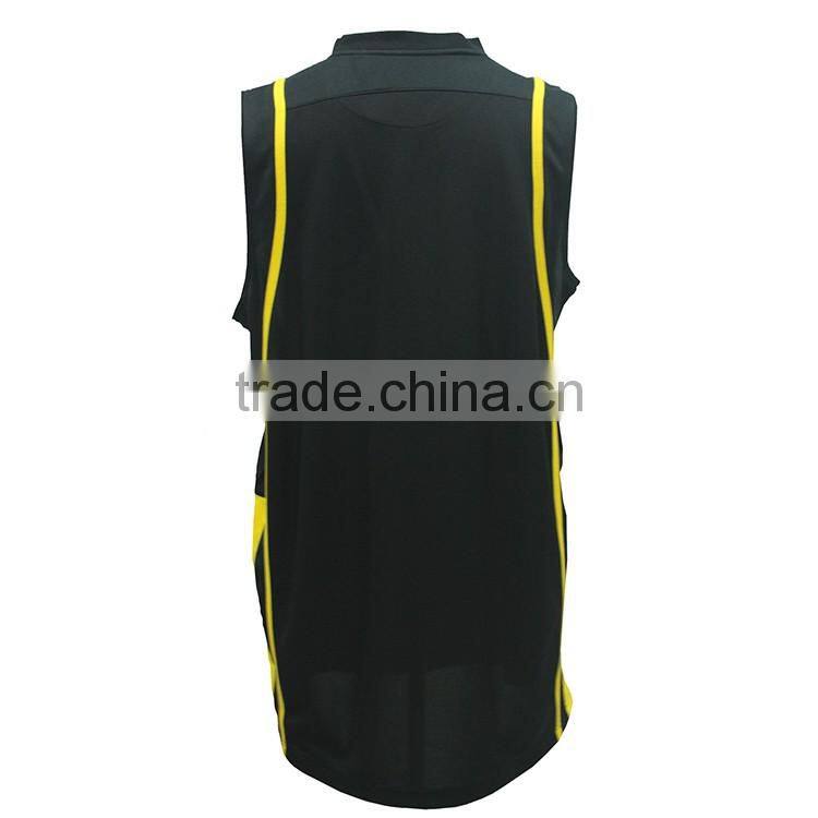 black selling basketball fabrics mesh jersey
